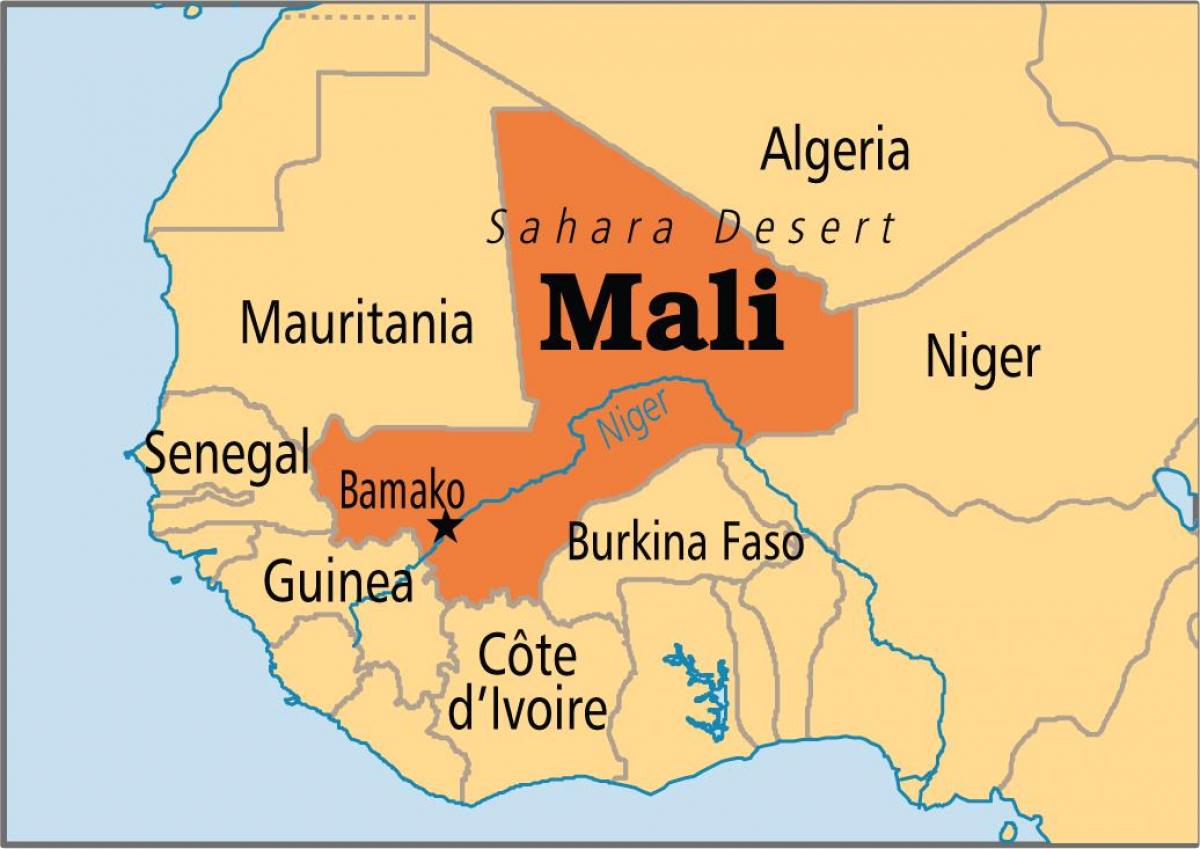 Karte Mali, bamako