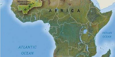 Mali un rietumāfrikā karte